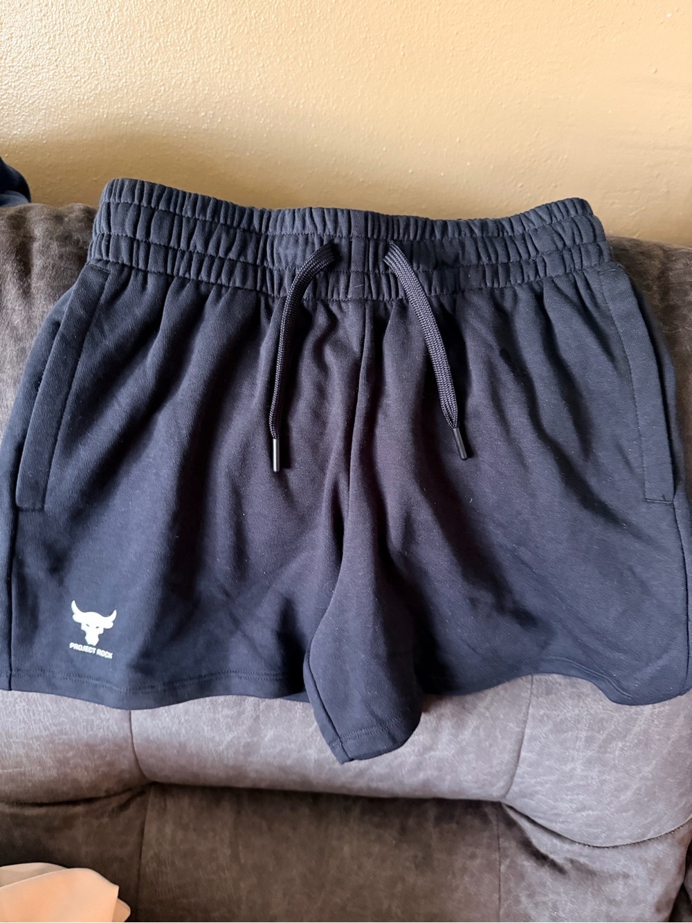 Under Armour Black Athletic Shorts with Drawstring